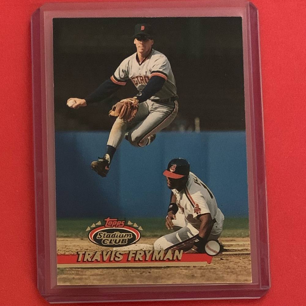 Travis Fryman #448 1993 Topps Stadium Club Baseball Trading Card